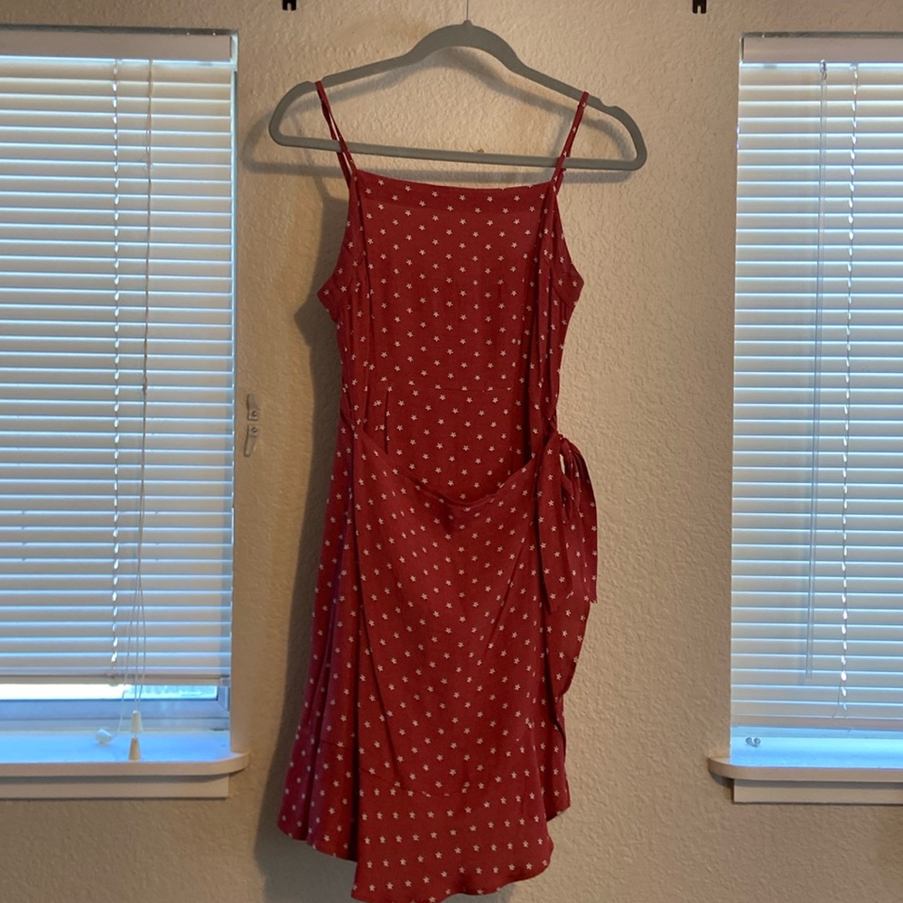 Cute Red with Flowers Dress